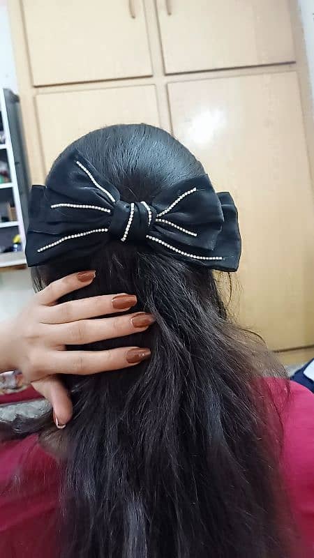 high quality hair bow with clip 0