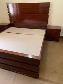 Brand new double bed with side tables 0