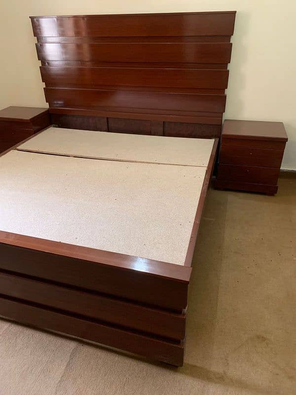 Brand new double bed with side tables 0