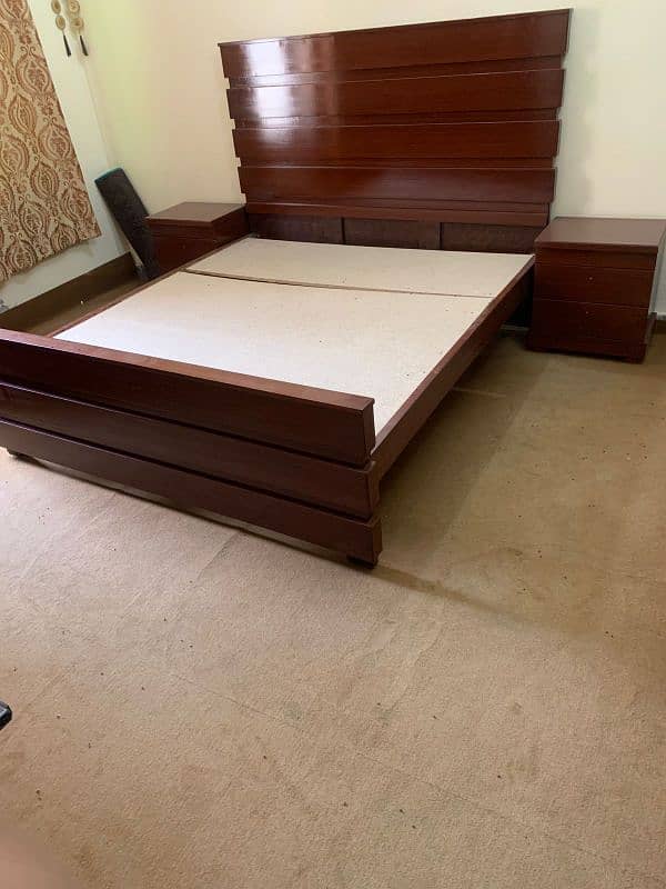 Brand new double bed with side tables 2