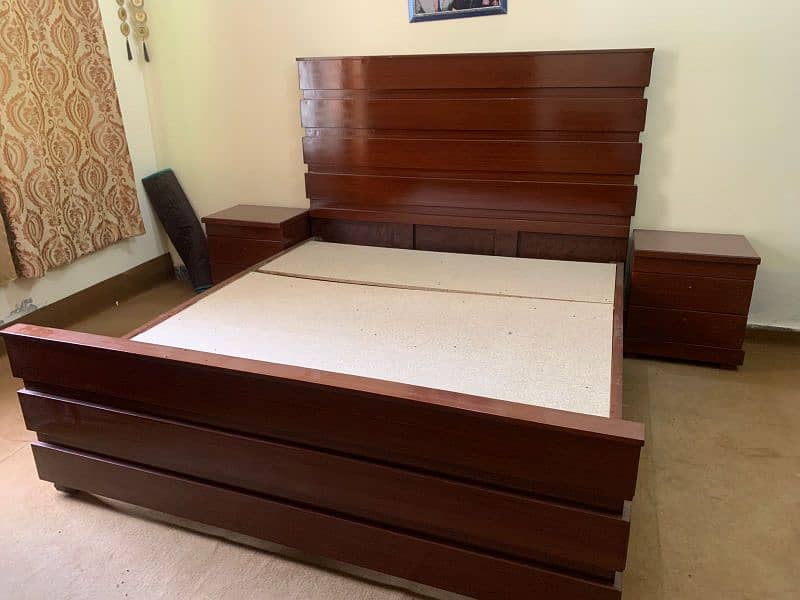 Brand new double bed with side tables 4