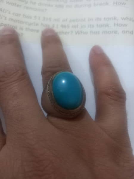 Nesha Pori irani Feroza hevy pure silver Ring 4