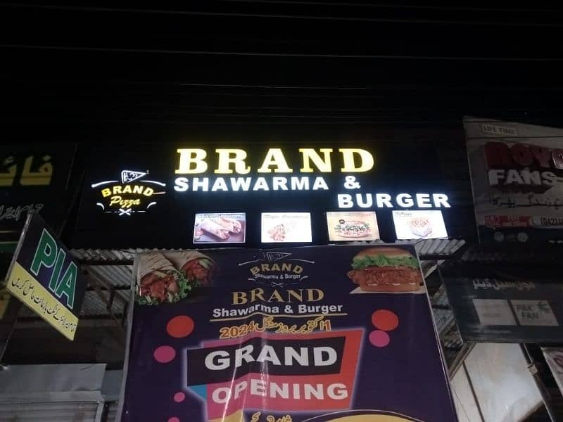 burger shawarma setup for sale mnasib price ha Saman bilkul new ha 0