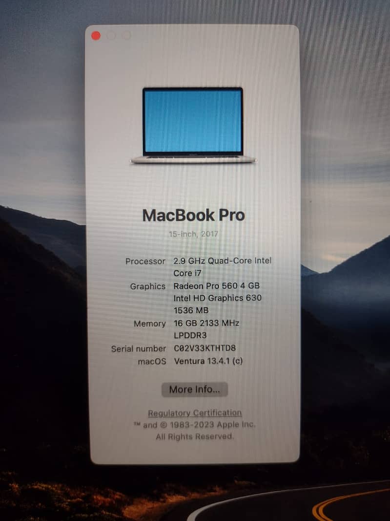 MACBook Pro 2017 7