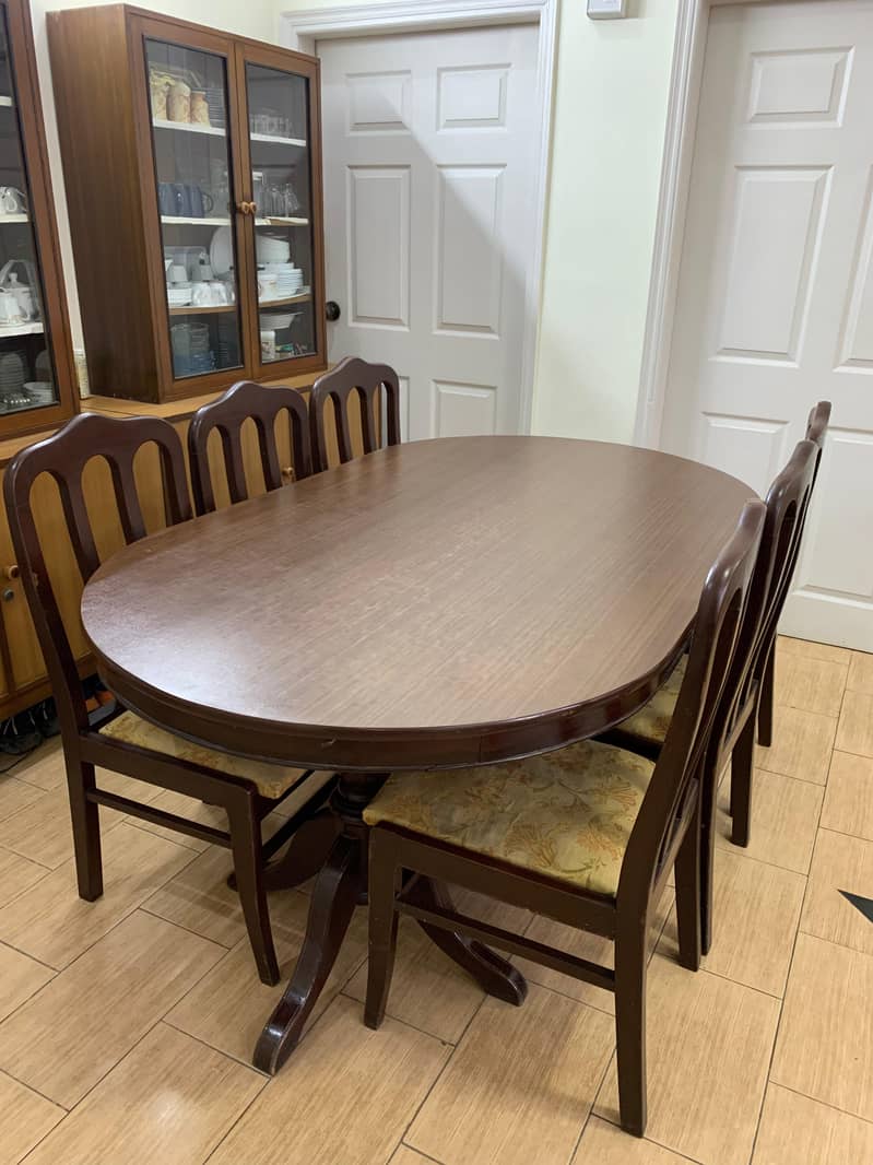 Wooden Dinning Table With Chairs - 6 Seater 2