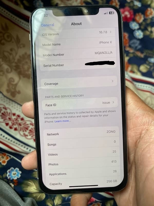 IPhone X 256 Pta Approved in mint condition 2