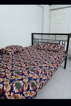 Single Bed with Spring Mattress