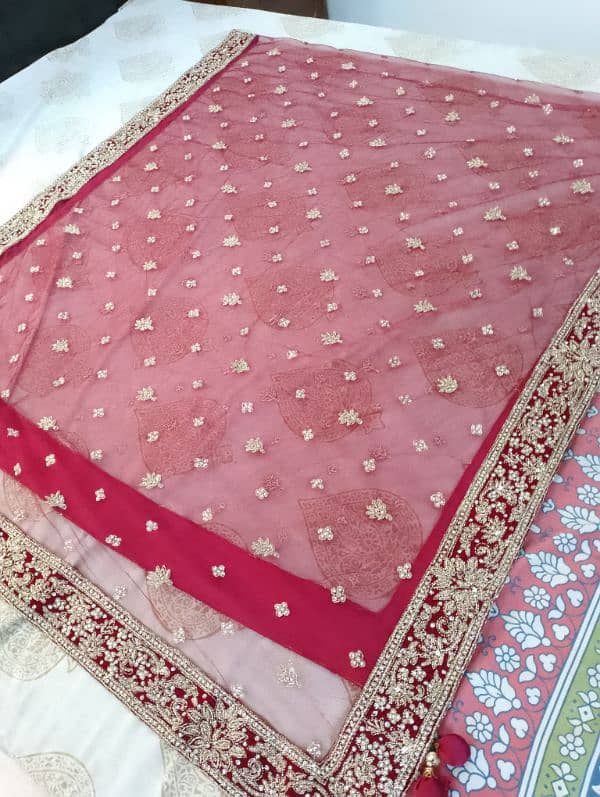 full heavy kora dabka work bridal dress 6