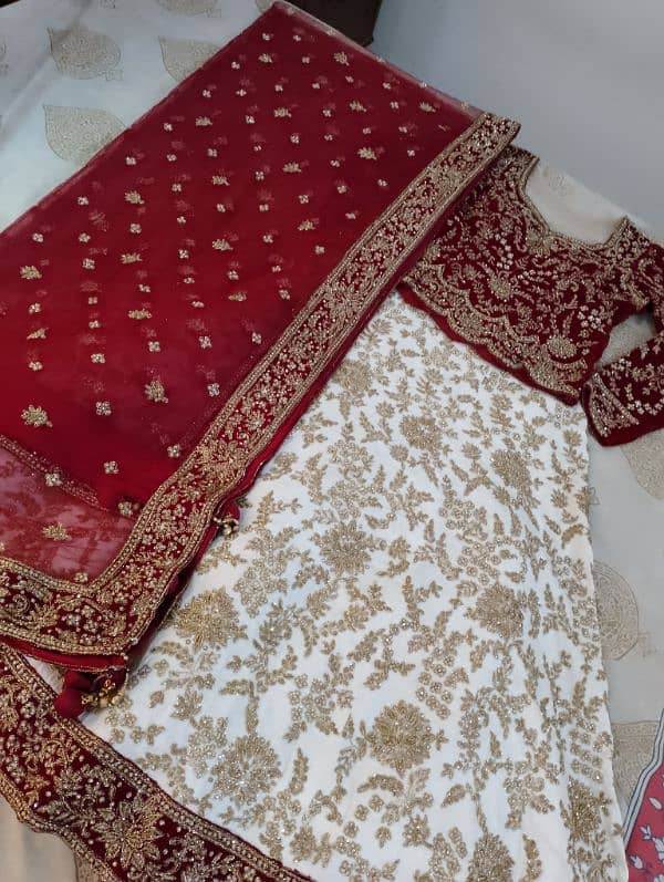 full heavy kora dabka work bridal dress 8