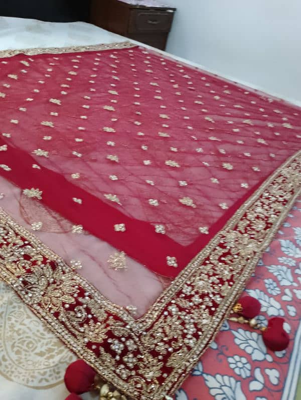 full heavy kora dabka work bridal dress 10