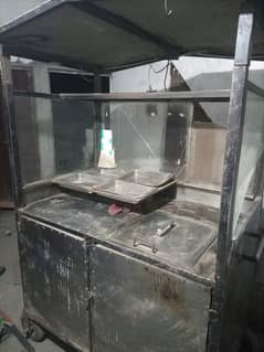 fries and samosa counter for sale.