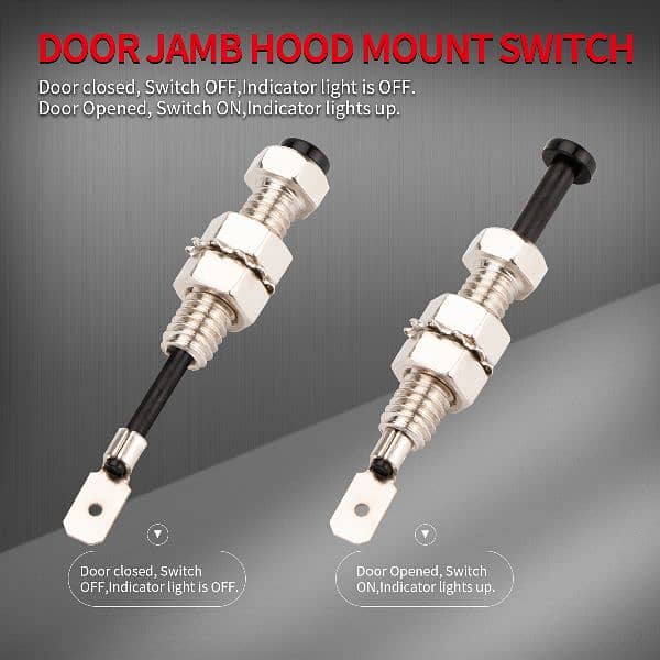 Bonnet / Trunk door Pin Switch Auto Trunk Adjustable Alarm Security 1