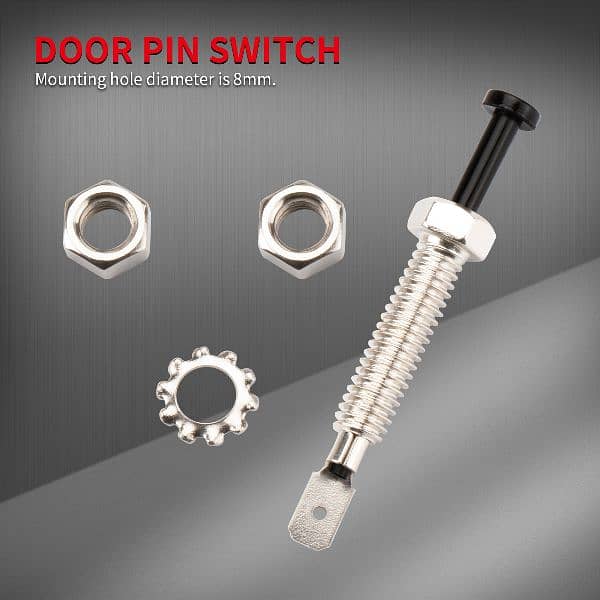 Bonnet / Trunk door Pin Switch Auto Trunk Adjustable Alarm Security 2