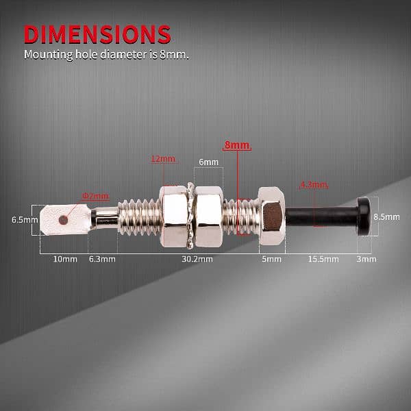 Bonnet / Trunk door Pin Switch Auto Trunk Adjustable Alarm Security 3