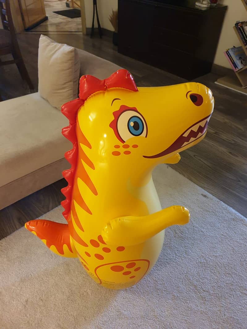 Inflatable Punching Toy - Standing Dinosaur 0