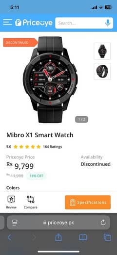 Mibro X1 Smart-watch 0