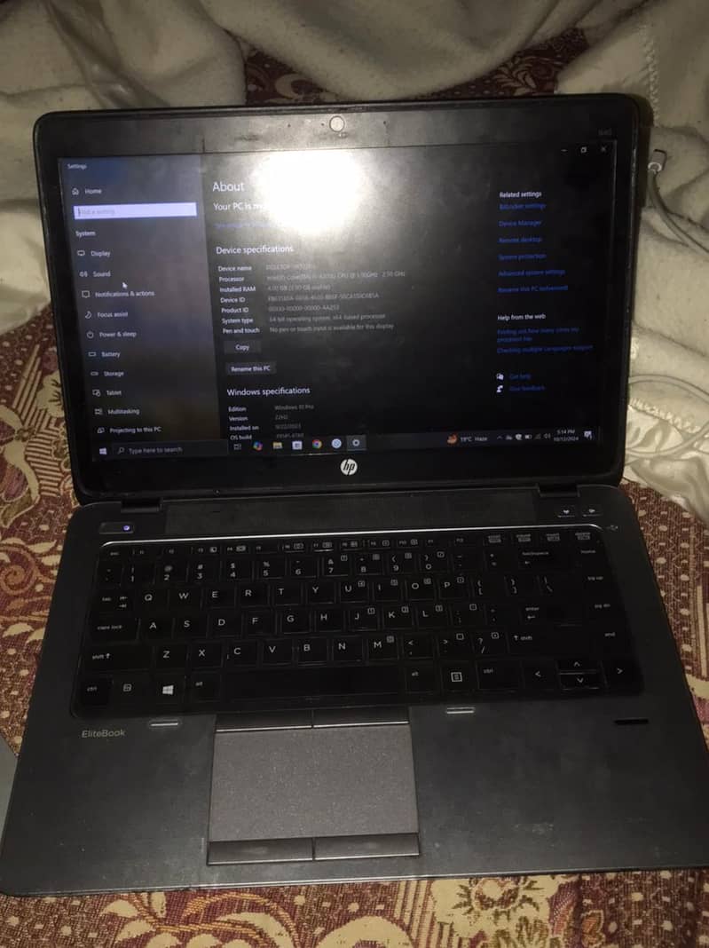 HP laptop core i5 generation 4th 6