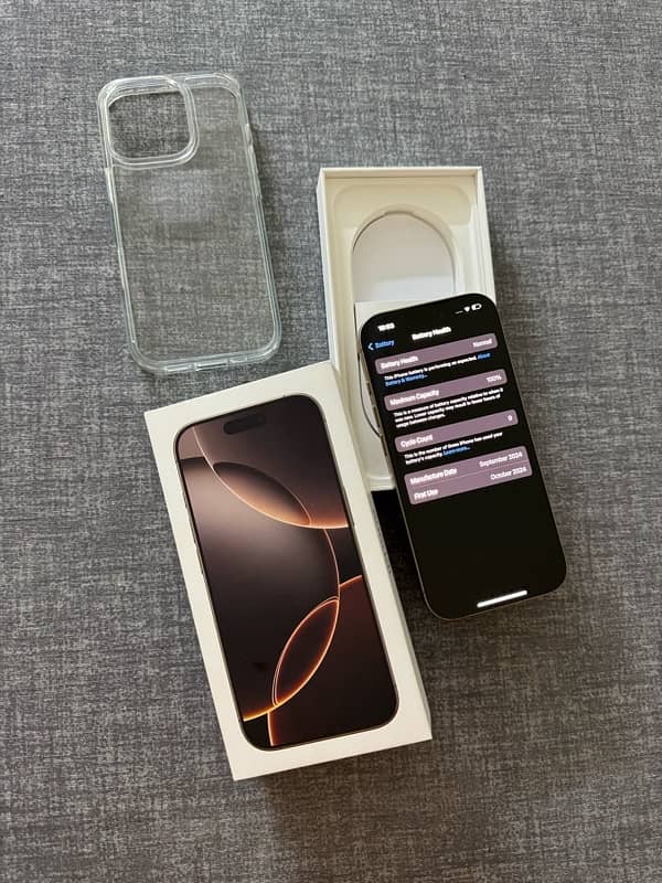 iPhone 16 Pro 256gb Complete Box HK Desert Titanium 4