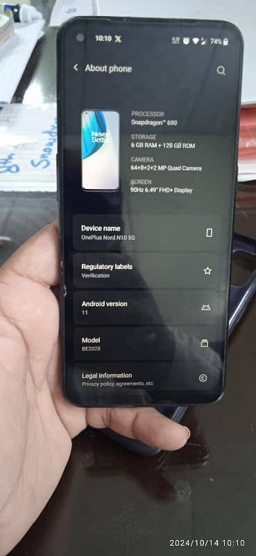One Plus Nord N10 5g 7