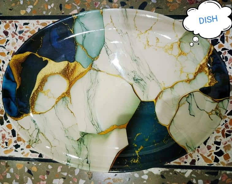 MARBLE STYLE DINNER SET 11