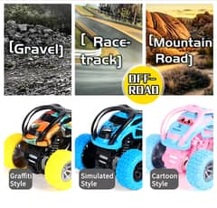 Four-wheel Drive Off-road Stunt Car Friction Toy Vehicle for Kids