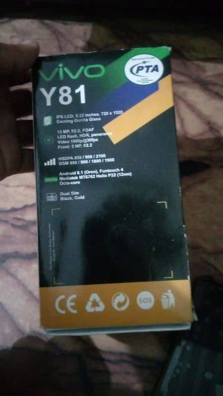 vivo y81 NONPTA 6/126 NEW SET 10