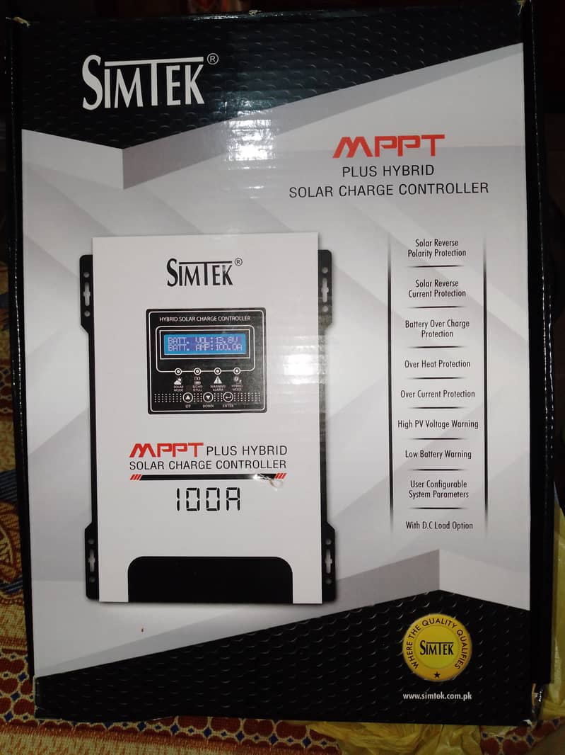 Simtek 12V/24V 100A Mppt Hybrid solar charger 4