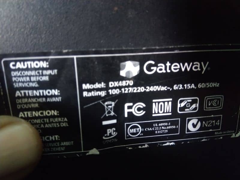 Gateway Minitower i5 3rd (i7 3rd supported cpu) 8