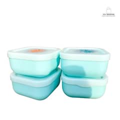 Pack of 4 Food Storage Box Container