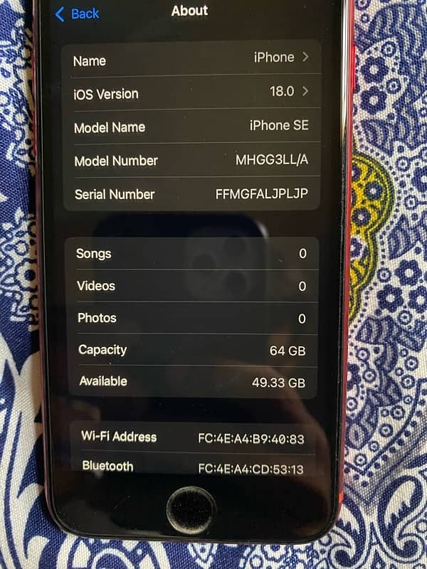 Iphone SE 2020 64GB JV 10/10 Condition 1