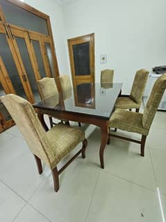 Dining Table / Wooden Dining Table / 6 Chair Dining Table 0