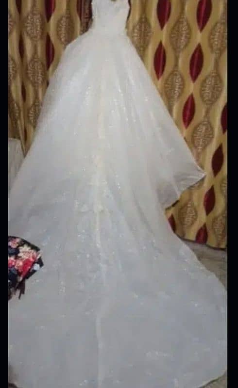 bridal shimmery white maxi for contact 03237481082 3