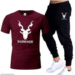 2 pcs men's Markhor printed Track suit