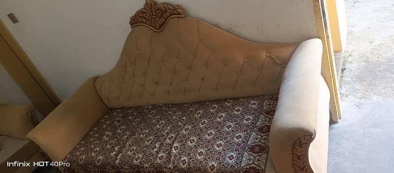 dabel bed +sofa set +side tabel 0