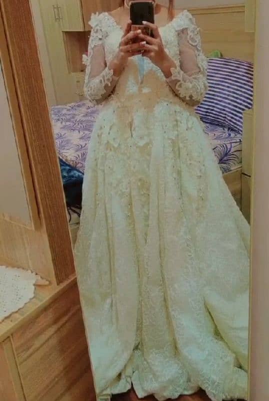 bridal white maxi for contact 03237481082 0