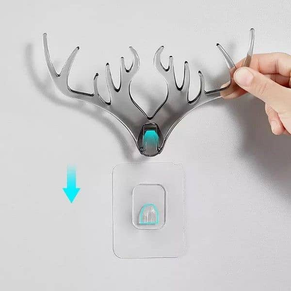 2 Pcs Deer Wall Hanging Hooks 2