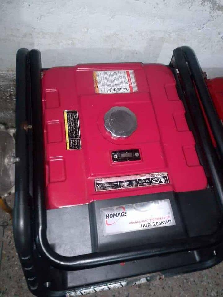 Homage branded generator 5.5 KVA , lush condition, location Peshawar 1