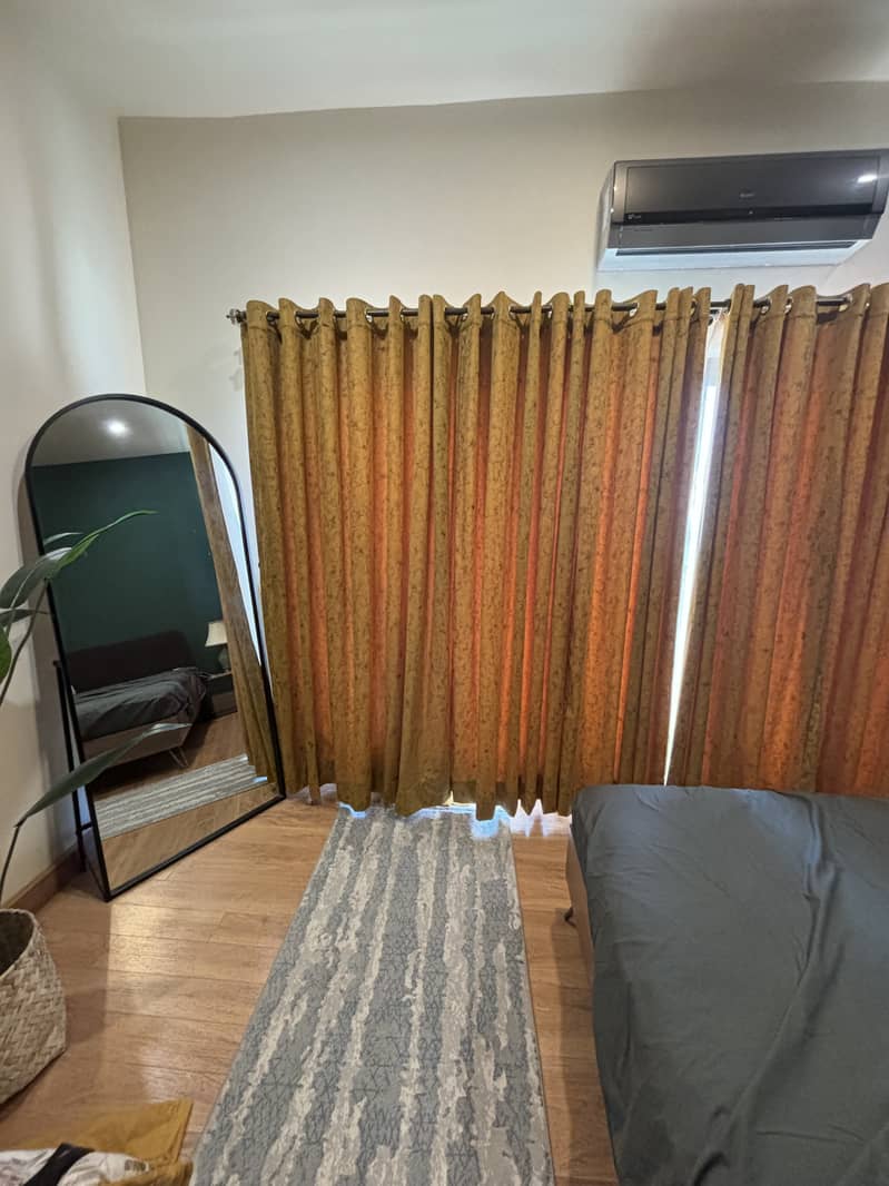 Brand new mustard curtains 1