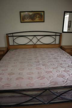 Double bed with side tables or matres  good