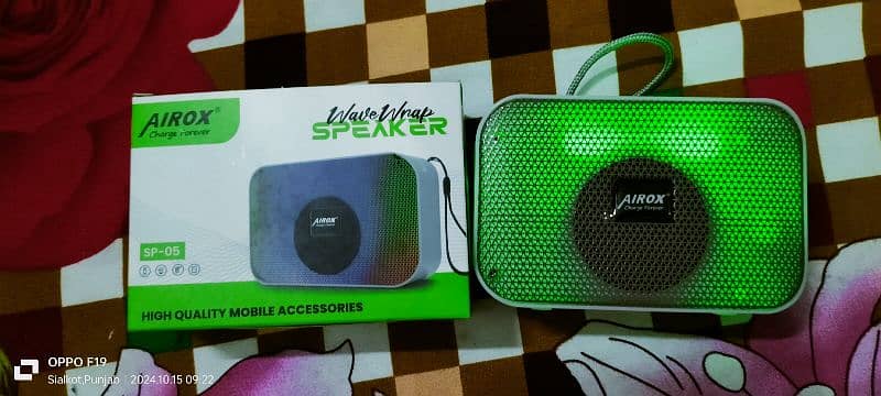 airox new bluetooth speaker batry time 5hours 0