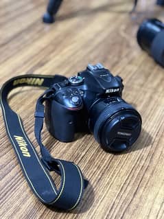 nikon d5300 with 2 lenses nikon 18-140mm VR and 50mm yongnuo