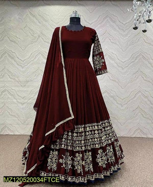 3pcs women's Stitched shamoz silk embroidery suit 1