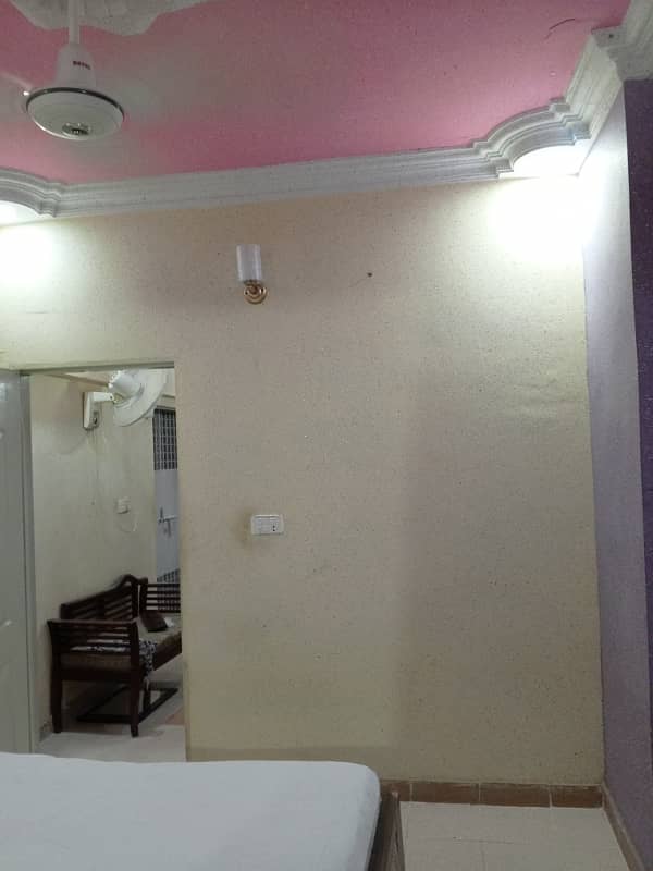 Furnished Flat available. Johar Mor karachi. 5