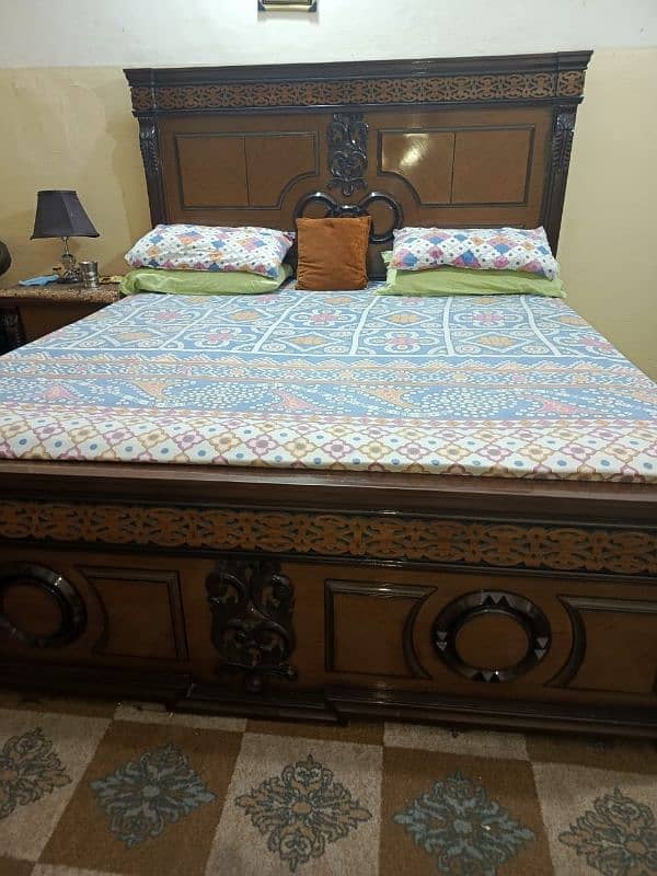 Bed set Sheesham wood 1