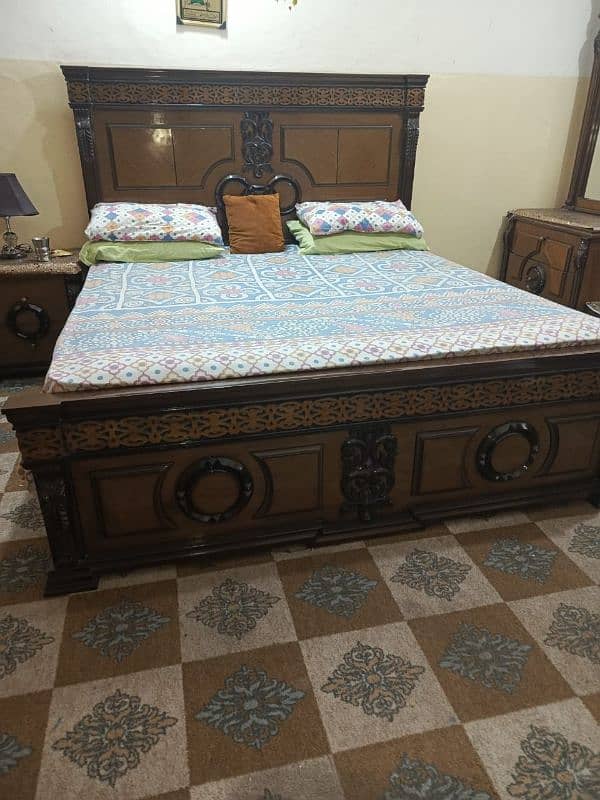 Bed set Sheesham wood 10