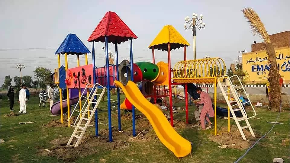 Kids Tree House|Swings|Slide|Seesaw|Marygoround|Bench Park Setup 1