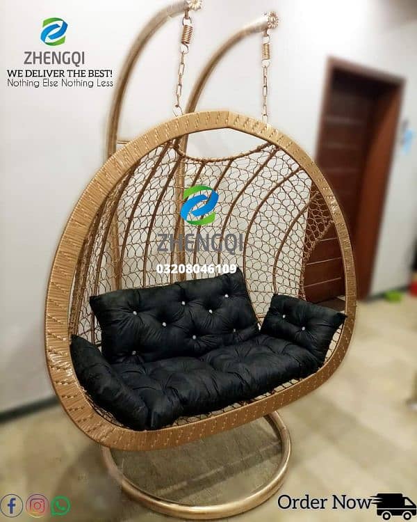 New Double Swing Chair Jhoola, Single & Double, Macrame Jhula, COD 4