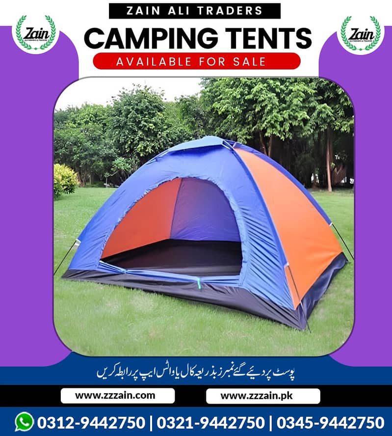 Raincoats and camping tents available in different sizes 03459442750 2