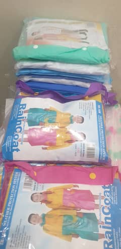 Sleeping bags/Raincoats and camping tents available in different size