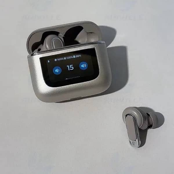 Smart Lcd Touch Screen Earbuds with ANC/ENC Bluetooth Earphones 3